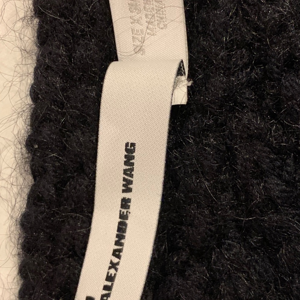 T by Alexander Wang Black Off-the-Shoulder Sweater - Picture 5 of 6